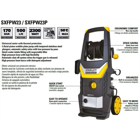 HIDROLIMPIADORA STANLEY FATMAX SXFPW23-E 170bar 500l/h