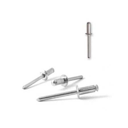 REMACHE BRALO DE ALUMINIO Y CABEZA ALOMADA DE 4.8x16mm (ECOBLISTER de 65uds)