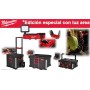 CARRO MILWAUKEE PACKOUT + CAJONERA + CAJA DE HERRAMIENTAS + LUZ DE ÁREA LED M12 TRUEVIEW