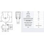 RUEDA TELLURE ROTA Ø125mm 220Kg FIJA ref. 658203