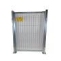 PUERTA METÁLICA PARA CERRAMIENTO DE VALLA PLEGADA 1 X 1METRO CINCADA CON PLACAS (IZQUIERDAS)
