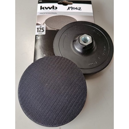PLATO/SOPORTE KWB DE VELCRO PARA AMOLADORA Ø125mm ref. 49488014