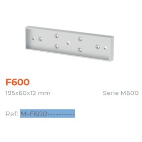 PLACA INSTALACIÓN VENTOSA DORCAS F600 195x60x12mm ref. M-F600