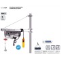 POLIPASTO ELÉCTRICO SAANTOOLS 500/1000Kg ref. GTGP5001000