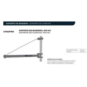 SOPORTE PARA POLIPASTO SAANTOOLS HASTA 600Kg ref. GTSGP750