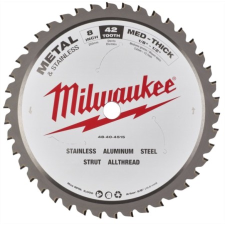DISCO MILWAUKEE Ø200mm Z:42 PARA CORTE DE METAL ref. 48404515