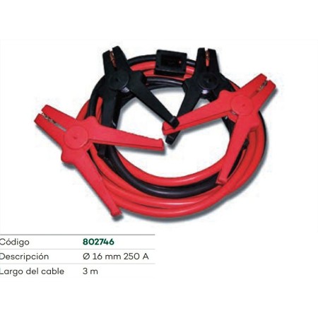 CABLE ARRANCADOR TELWIN Ø16mm/3m 250A ref. 802746