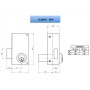 CERRADURA DE SOBREPONER ILARGI 56C DE 70mm A IZQUIERDAS ref. 56C-HE70IR