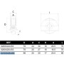 POLEA CORREDERA+SOPORTE PARA SOLDAR DE Ø100x25mm