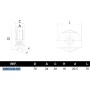 POLEA CORREDERA+SOPORTE PARA SOLDAR DE Ø80x26mm ref. IQ80X24USS