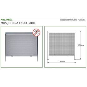 MOSQUITERA ENROLLABLE AMIG DE 1,2x1,2m ref. 25222