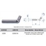 RÓTULA INOXIDABLE INDIA DE M6-M6 ref. ED05316