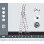 ESCALERA DE ALUMINIO FERRAL DE 3 TRAMOS DE 2m CONVERTIBLE 3x7 PELDAÑOS