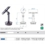 SUJETA PASAMANOS PARA TUBO DE 42.4MM REGULABLE EN ACERO INOXIDABLE ref. E030/S