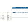 POLEA CORREDERA PIVOTANTE FACRISUR Ø80xU20mm ref. RER080G