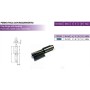 PERNIO DE PALA LARGA FACRISUR Ø25x150mm CINC ref. 7010RG