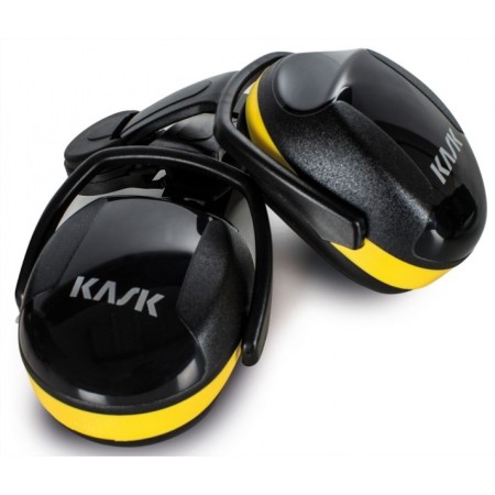 PROTECTOR AUDITIVO KASK AMARILLO SNR 29dB(A) ref. WHP00005 + ADAPTADOR SUPERPLASMA ref. WAC00003