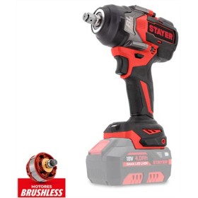 LLAVE DE IMPACTO STAYER 18V 1/2" IWB 750 L20 (sólo) ref. 1.2845