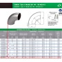 CURVA DE 90º NORMA 3 DE Ø76.1mm-2" y 1/2"
