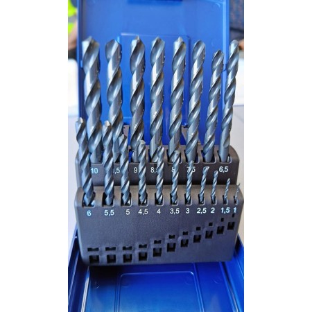 ESTUCHE BROCAS GILLCUT HSS RECTIFICADAS (19pzs)