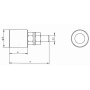 CASQUILLO DE NYLON IN QUALITAS Ø30x40mm ref. IQ30X40M14