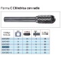 FRESA ROTATIVA GILLCUT CILÍNDRICA CON RADIO Ø10 ref. 52VC600