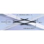 METAL DEPLOYE ARQUITECTURA 65X30/10X1,5 PIEZA DE 2000 X 1000