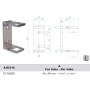 BASE DE ANCLAJE LATERAL INOXIDABLE PARA TUBO DE 40x40mm ref. E116300