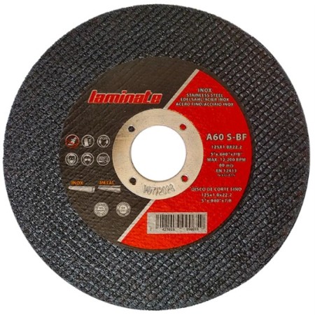 DISCO ABRASIVO NEROX LAMINATE A60 S-BF Ø115x1mm
