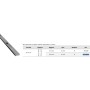 PLETINA PUNZONADA DE 40x8mm CON CUADRADO DE 21x21mm EN 2m.
