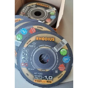 DISCO ABRASIVO DE CORTE RHODIUS XT100 CERÁMICO Ø125x1 ref. 210222
