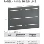 PANEL LINE ARTEFERRO SHIELD 1250x1100mm ref. F119710132