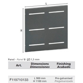 PANEL LINE ARTEFERRO SHIELD 900x1100mm ref. F119710133