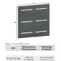 PANEL LINE ARTEFERRO SHIELD 900x1100mm ref. F119710133