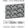 PANEL DECOR ARTEFERRO SHIELD 1250x1100mm ref. F119710145