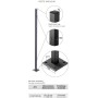 POSTE ANGULAR PARA CERRAMIENTO ARTEFERRO SHIELD DE 40x40/1200mm ref. I119710136