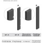 ELEMENTOS DE CIERRE PARA ARTEFERRO SHIELD DE 1100mm (2uds) ref. F119710134+F119710142