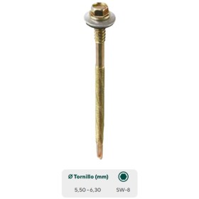 TORNILLO LOTU CF-SANDAL CON ARANDELA P-16 Ø5,5/6,3x130mm (€/100uds)