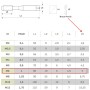 MACHO MAQUINA GILLCUT HSS-CO PASANTE(B) DIN 371 M-6 ref. 48ZG20606100