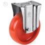 RUEDA TELLURE ROTA Ø80mm 180Kg NYLON ROJO TEMINSA FIJA ref. 685101RED