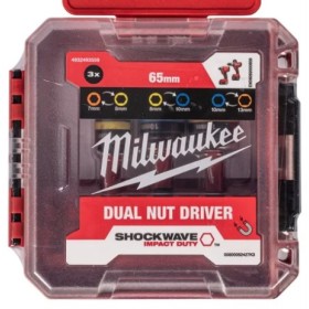 ESTUCHE MILWAUKEE VASOS 1/4" DUALES SHOCKWAVE ref. 4932493559