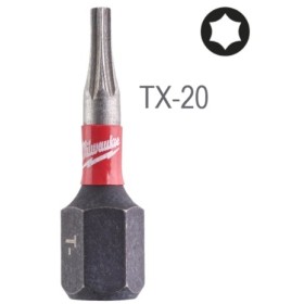 PUNTA ATORNILLAR MILWAUKEE TORX TX20x25mm (25uds) ref. 4932430875