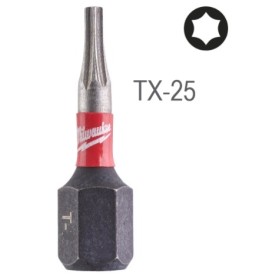 PUNTA ATORNILLAR MILWAUKEE TORX TX25x25mm (25uds) ref. 4932430880