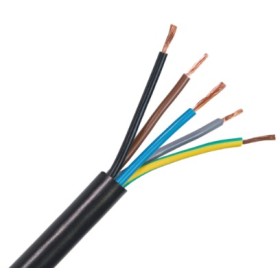 CABLE ELECTRICO FLEXIBLE DE 5x1 ROLLO DE 25 m