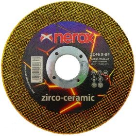 DISCO ABRASIVO NEROX ZIRCO CERAMIC Ø125x1mm ref. ZC 46 X-BF