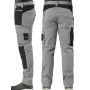 PANTALON ISSALINE STRECH ALGODON/ELASTICO GRIS Y NEGRO TALLA XXXL ref. 8730B