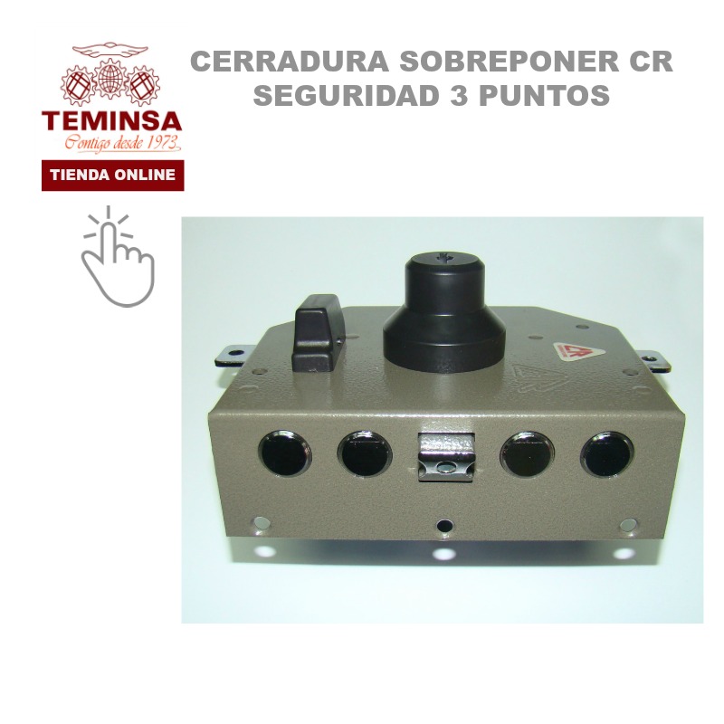 Cerradura Sobreponer Cr Seguridad 3 Puntos Teminsa Online