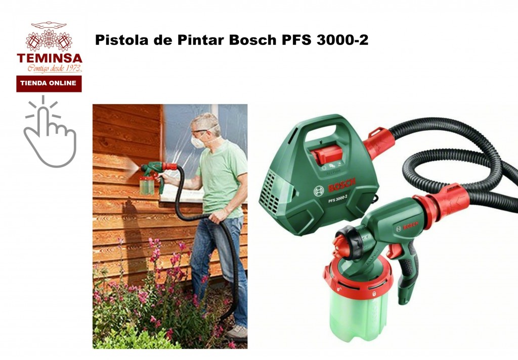 Pistola de Pintar Bosch PFS 3000-2 Teminsa Tienda Online