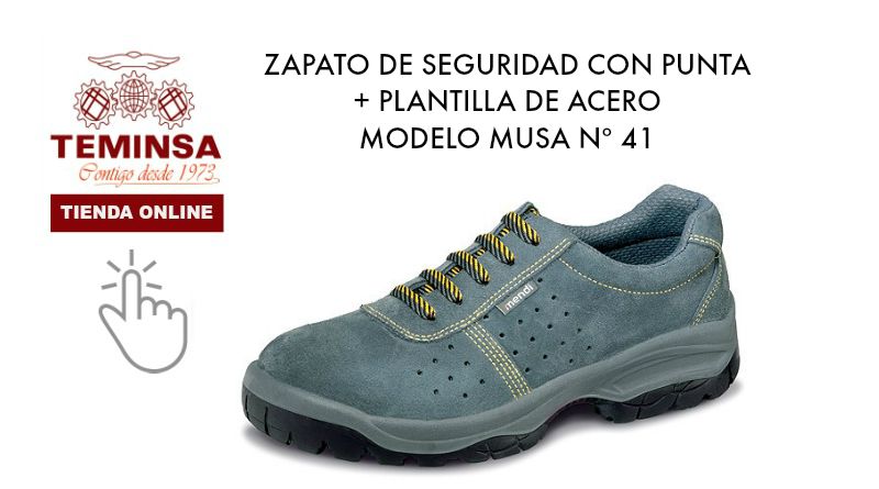 Zapato Calzado Seguridad Punta y Plantilla Acero 41 Teminsa Tienda Online