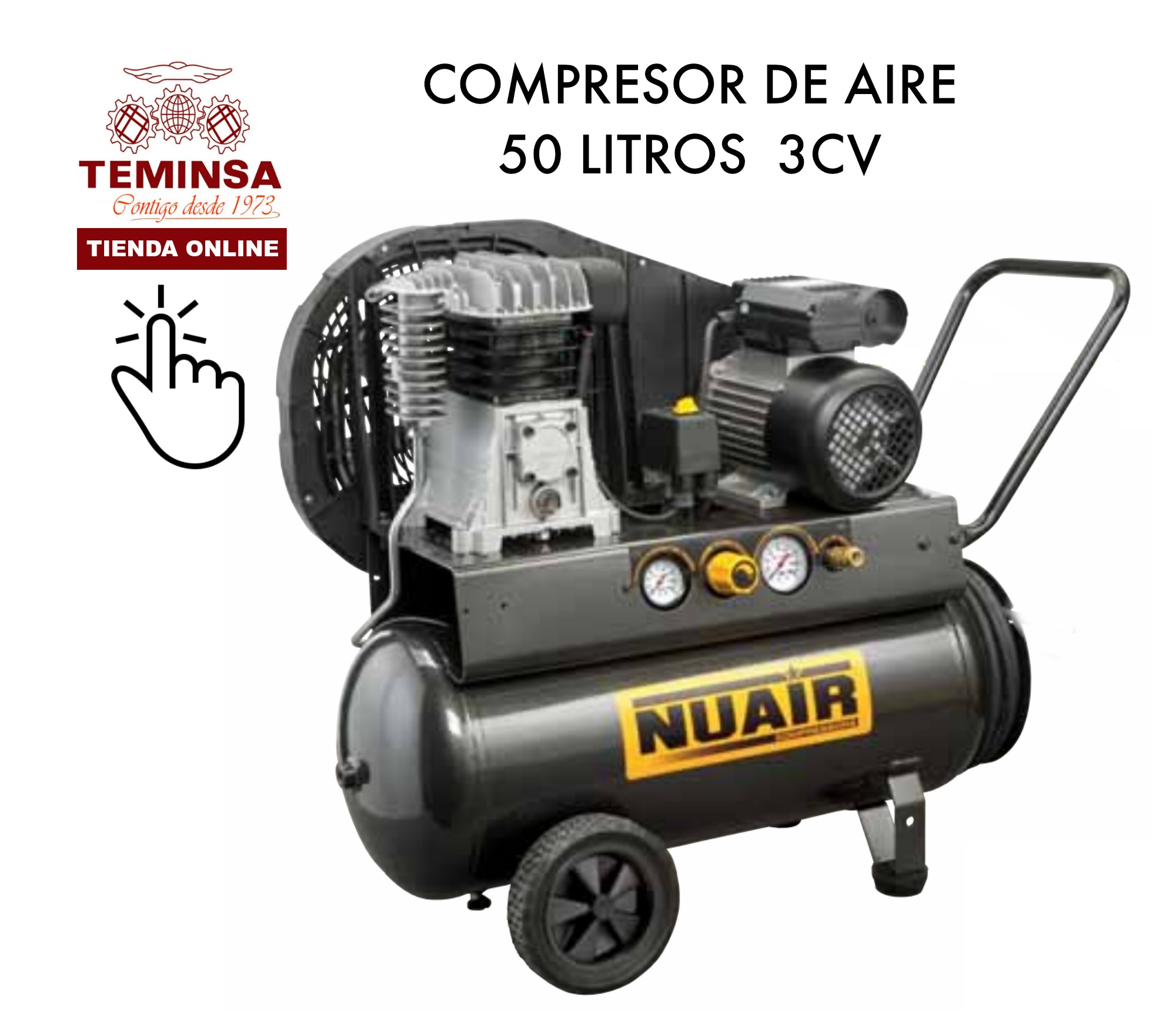 Compresor de Aire 20L 3CV Teminsa Online